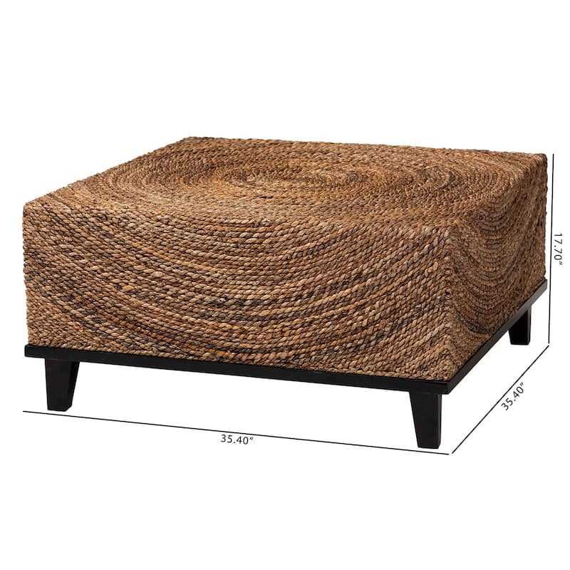 Verino Bohemian Natural Seagrass Coffee Table