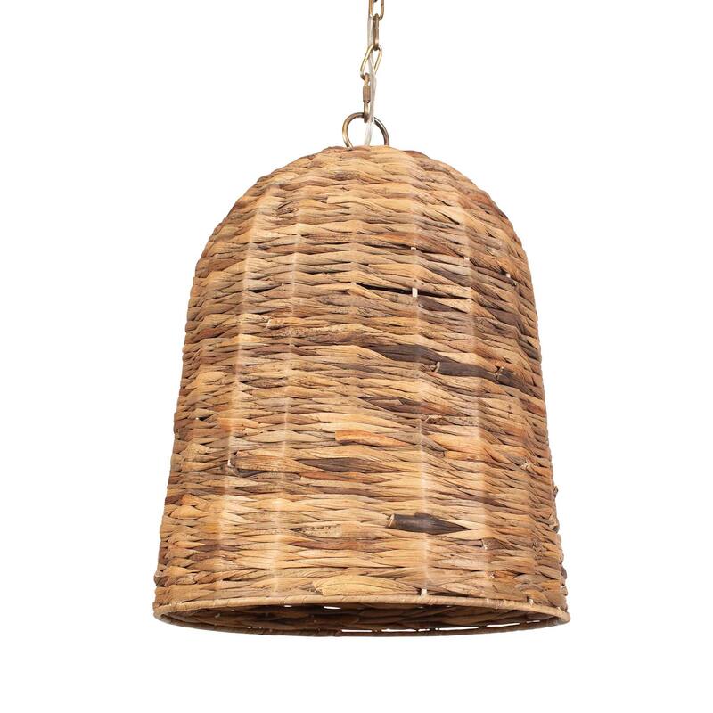 Uttermost 21615 Rotorua 14" Wide Pendant with Seagrass Shade