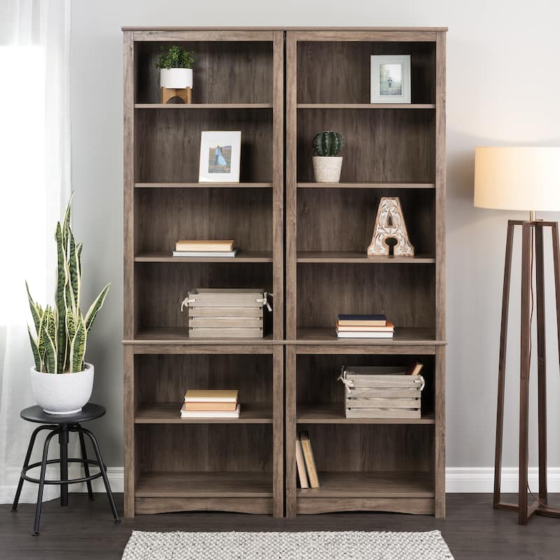 Prepac Tall 6-Shelf Bookcase - 26.25" W x 80" H x 14.5" D