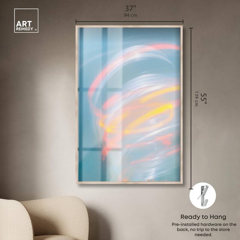 Swirling Light I Shadowbox by Art Remedy