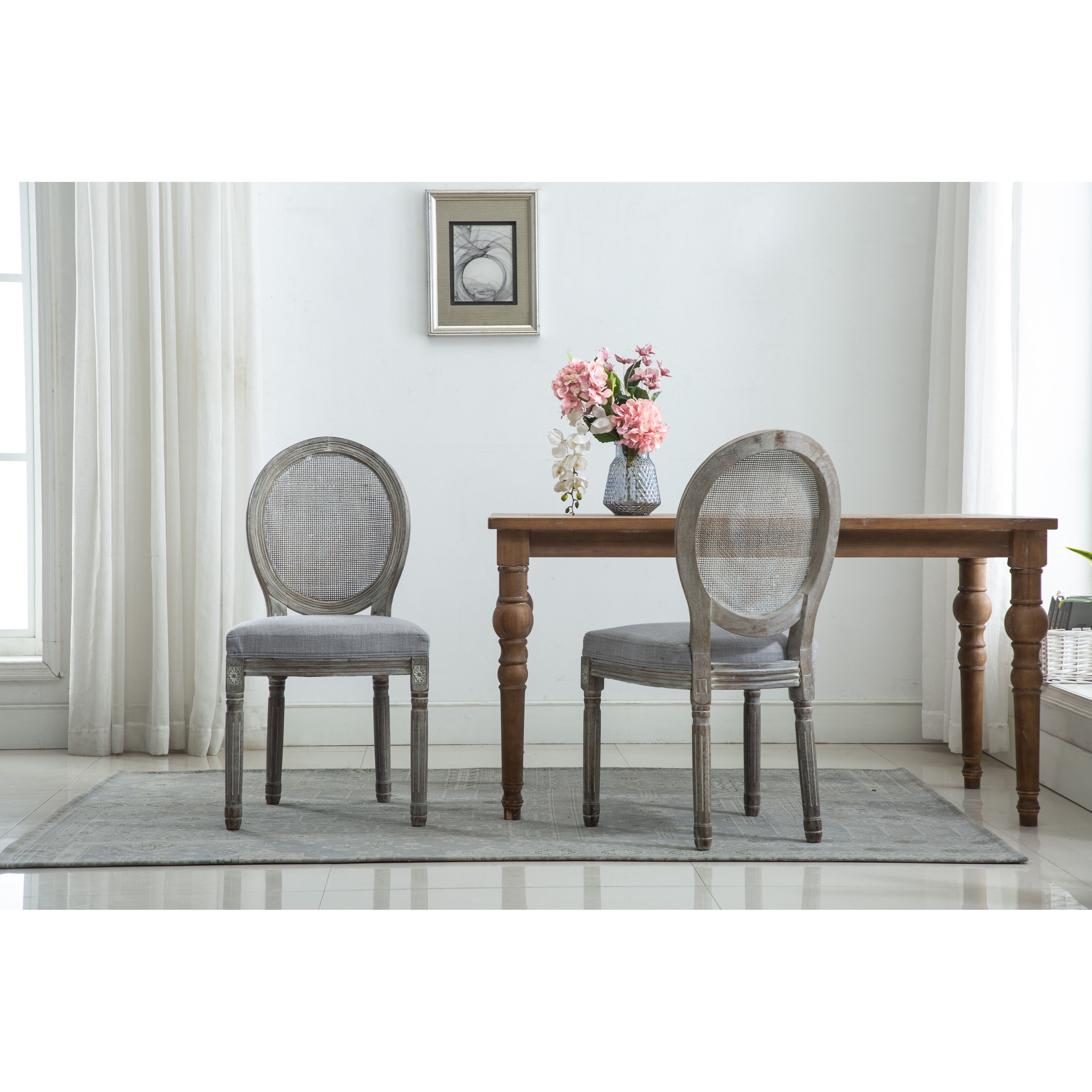 Shop Dining Room Upholstered Accent Chair Set Of 2 By Blue Line