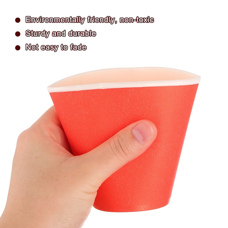 Colorful Disposable Paper Cups, 50 PCS 9 OZ DIY Paper Cups for Parties
