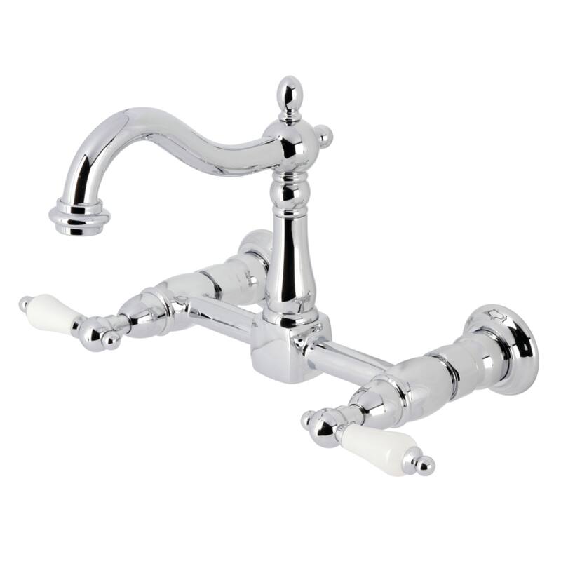 Heritage Two-Handle Wall Mount Bridge Kitchen Faucet
