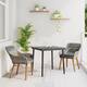 Option Gray 31.5 x 31.5 x 29.1 round table legs 2chair