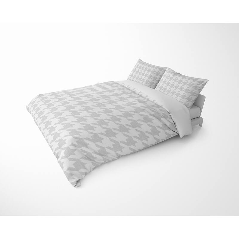 HOUNDSTOOTH GREY Duvet Cover By Kavka Designs Bed Bath & Beyond