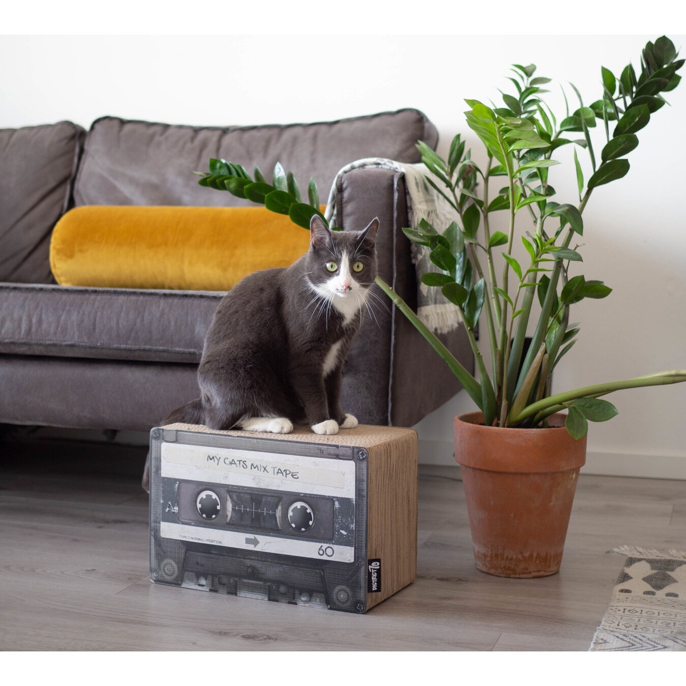 Shop District 70 Mix Tape Cardboard Cat Scratcher Overstock