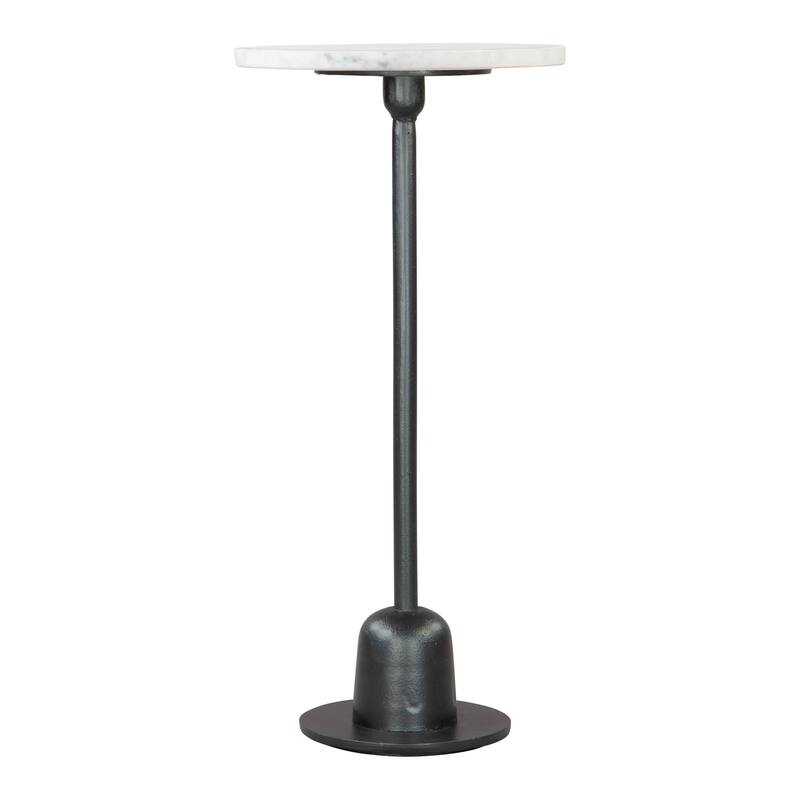 Woozy Side Table White & Black - 11.8" W x 11.8" D x 25.2" H