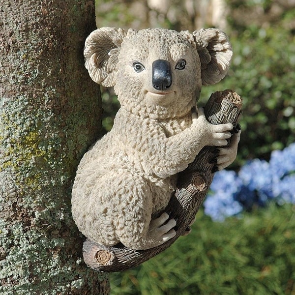 Design Toscano Kouta, the Climbing Koala Sculpture