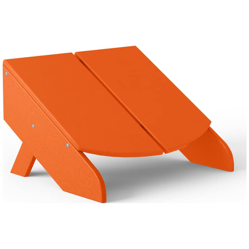 Coastin Modern Poly Adirondack Chair With Ottoman