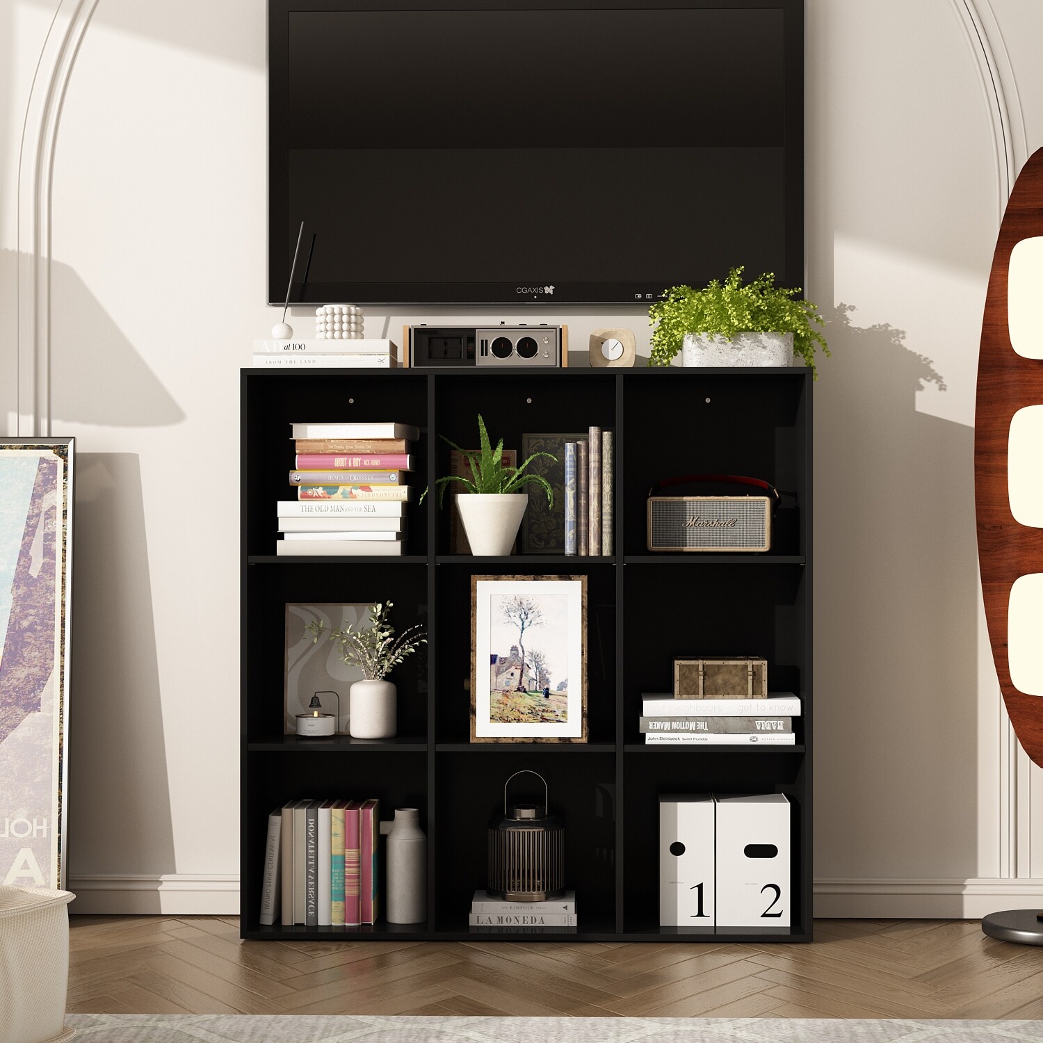 9 Cube Storage Organizer Bookshelf Display Cube Shelves Compartments 47.2 W x 47.2 H Bed Bath Beyond 39461336