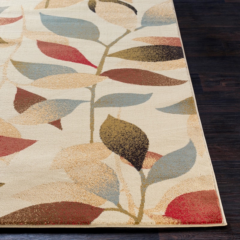 Cloverleaf Contemporary Floral Area Rug