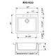 preview thumbnail 10 of 9, Ruvati 22 x 20 inch epiGranite Drop-in Topmount Granite Composite Single Bowl Kitchen Sink - Midnight Black - RVG1022BK