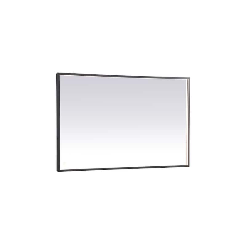 Indigo Home 30x48 inch LED mirror with adjustable color temperature - Black