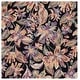 preview thumbnail 13 of 69, SAFAVIEH Handmade Blossom Chong French Country Floral Wool Rug 6' Square - Black/Plum
