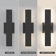 preview thumbnail 33 of 94, Aluminum LED Outdoor Wall Sconce Black Exterior Wall Light (1 / 2Pack)