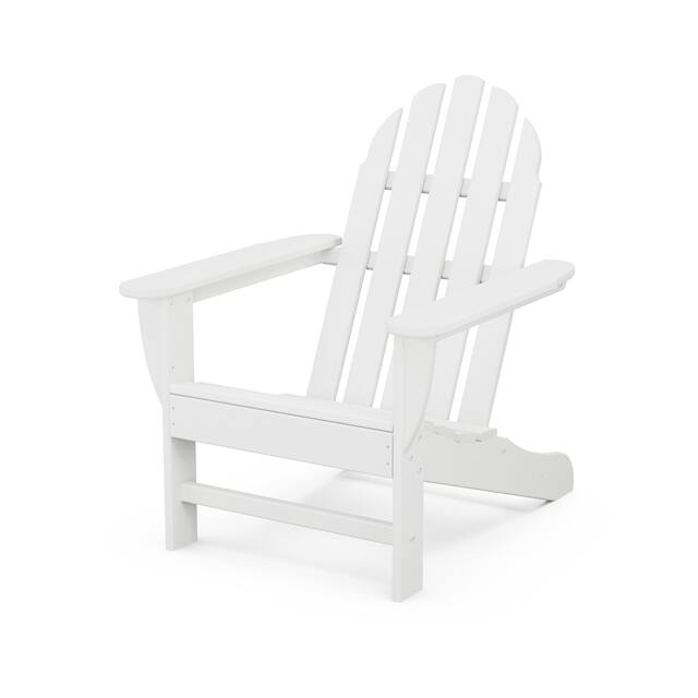 POLYWOOD Classic Outdoor Adirondack Chair - White