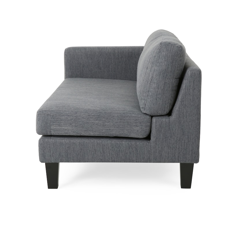 Fabric Upholstered Sofas Small Space Loveseat Sofas Lounge Armrest Couch w/ Wood Legs 101" Long Couches for Living Room
