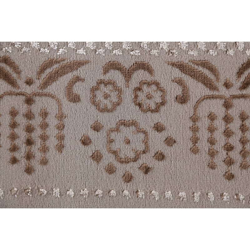 Geometric Damask Transitional Oriental Turkish Rug Decorative Carpet