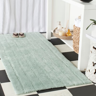 SAFAVIEH Home Spa Stripe Tufted Plush Master Bath [SET of 2]