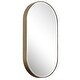 preview thumbnail 3 of 4, Uttermost 09914 Lago 21-1/4" W x 40" H Oval Framed Bathroom Mirror