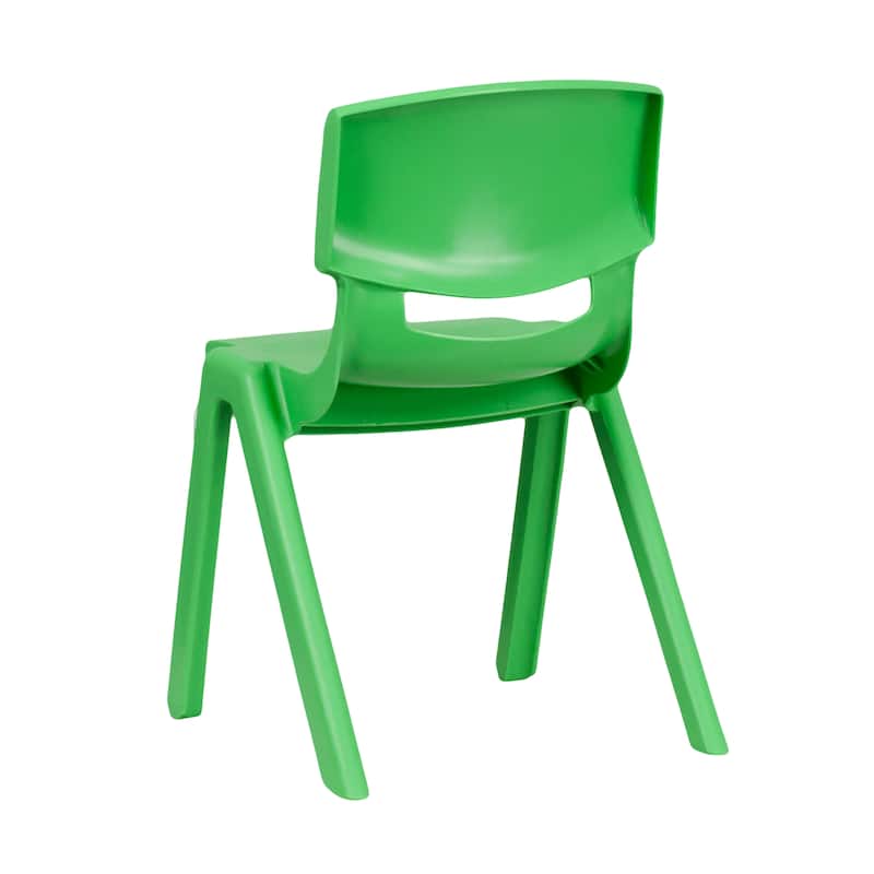 4 Pack Plastic Stackable K-2 School Chair with 13.25"H Seat