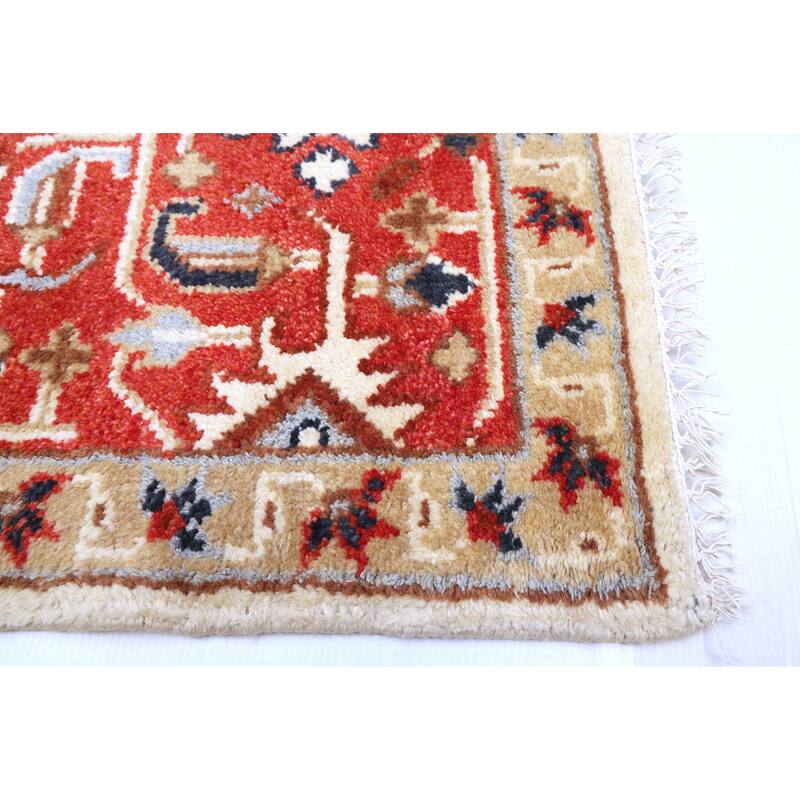 ECARPETGALLERY Hand-knotted Serapi Heritage Cream Wool Rug - 8'10 x 11'10