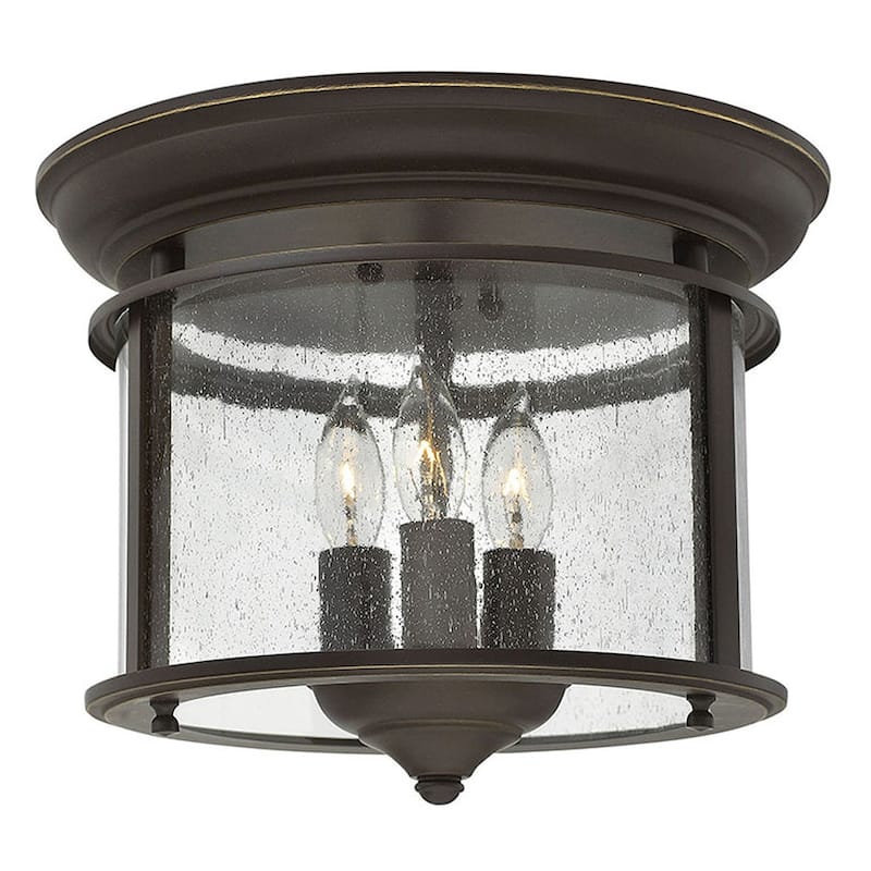 Hinkley Lighting 3 Light Semi-Flush Ceiling Fixture from the Gentry - Olde Bronze