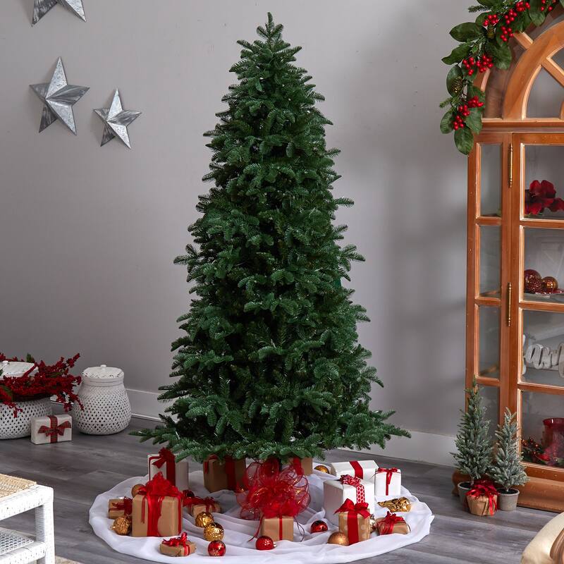 7’ Pre-Lit South Carolina Fir Artificial Christmas Tree, Clear LED Lights - 7 Foot