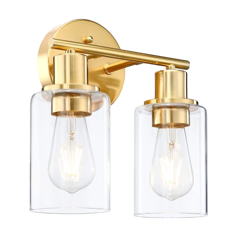 2-Lights Bathroom Wall Sconce