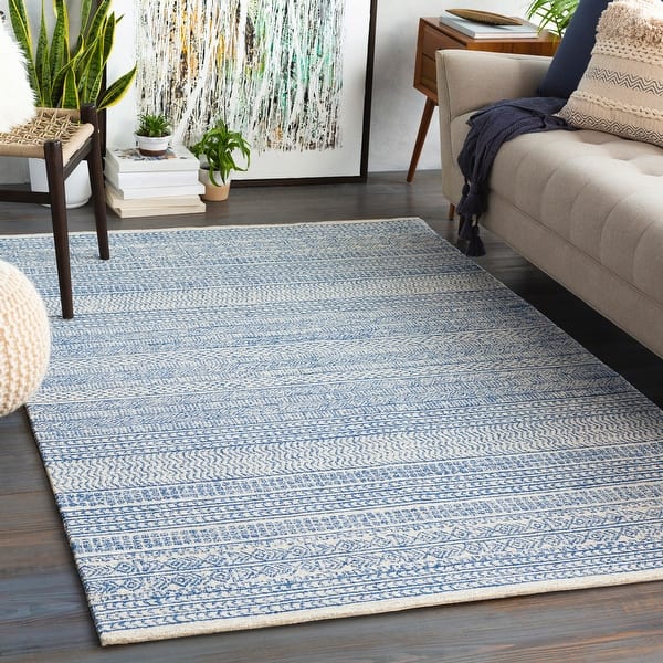 slide 2 of 11, Livabliss Aleah Handmade Wool Moroccan Area Rug Denim - 2' x 4' Hearth