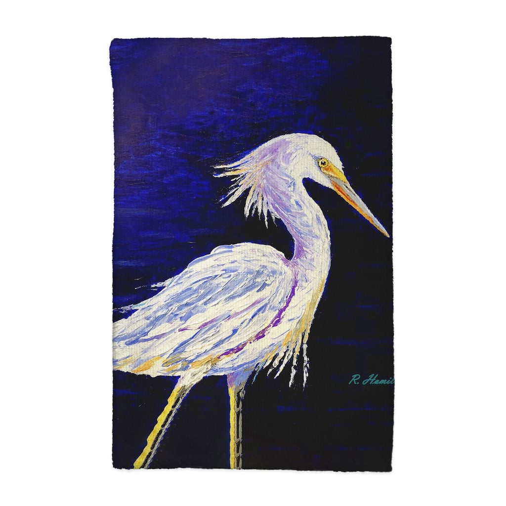 Palette Snowy Egret Kitchen Towel - 16x25