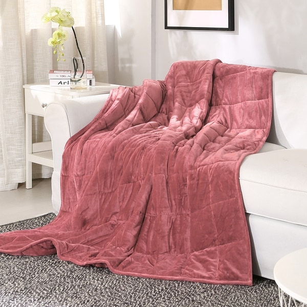 Sedona House Silky Velvet Weighted Blanket. Opens flyout.