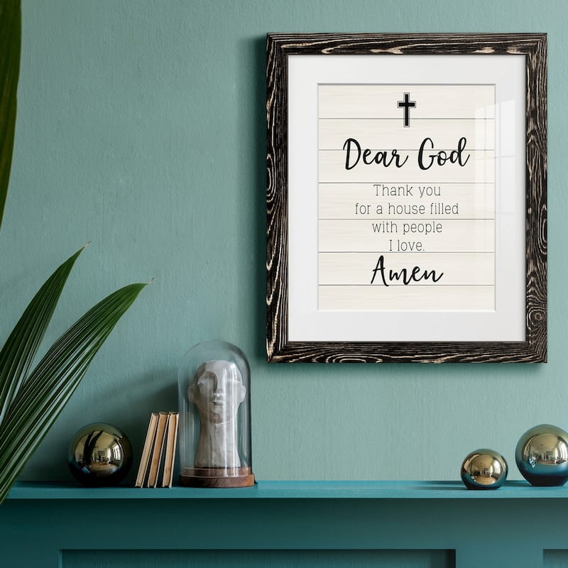 Dear God-Premium Framed Print - Ready to Hang