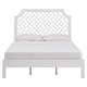 preview thumbnail 5 of 11, Flora White Lattice Headboard Queen Platform Bed by iNSPIRE Q Classic