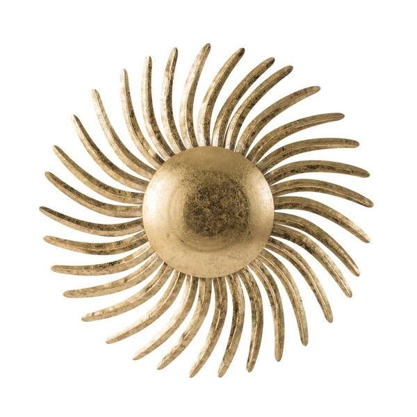 32" Gold Modern Chic Style Sunburst Wall Decor - N/A