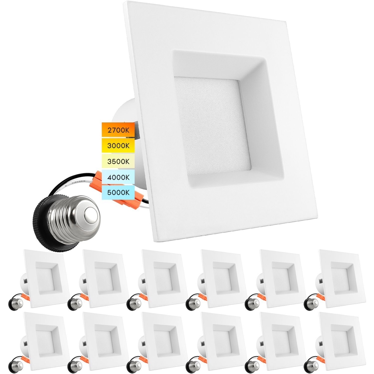 Square recessed lighting trim 12 inch new arrivals