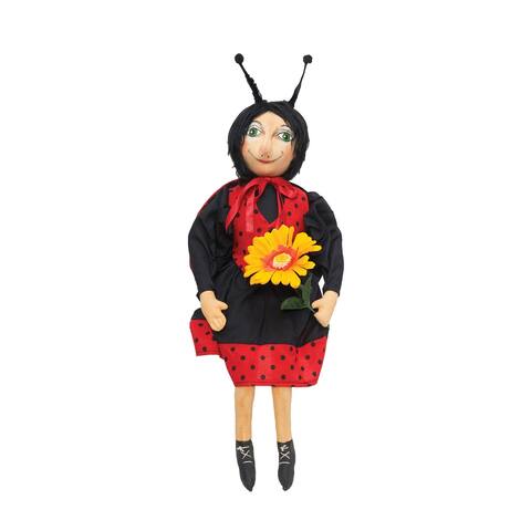 Lucinda Ladybug Figurine - 7" x 3" x 22"