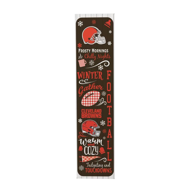 47" Double Sided Seasonal Porch Leaner, Cleveland Browns - 47" x 11.25"