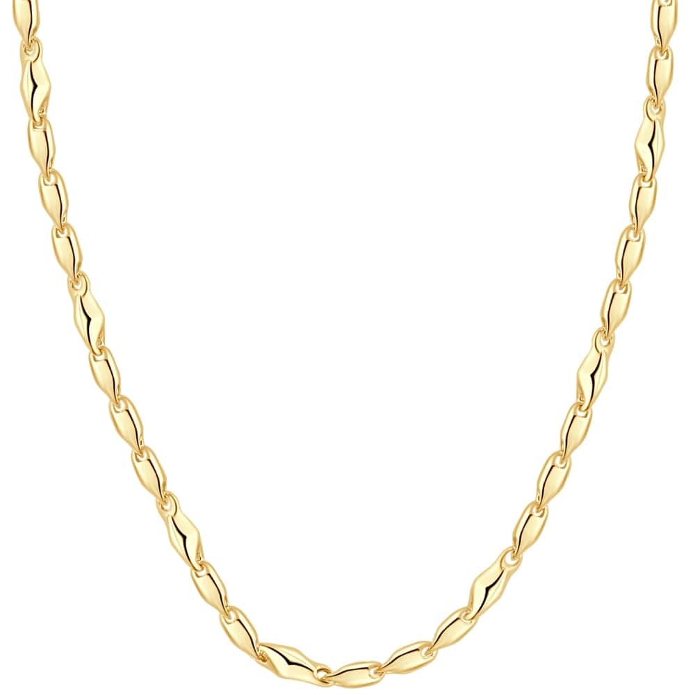 Bliss Diamond Yellow Gold Women's 24" Chain Necklace 17 Grams 4mm Thick