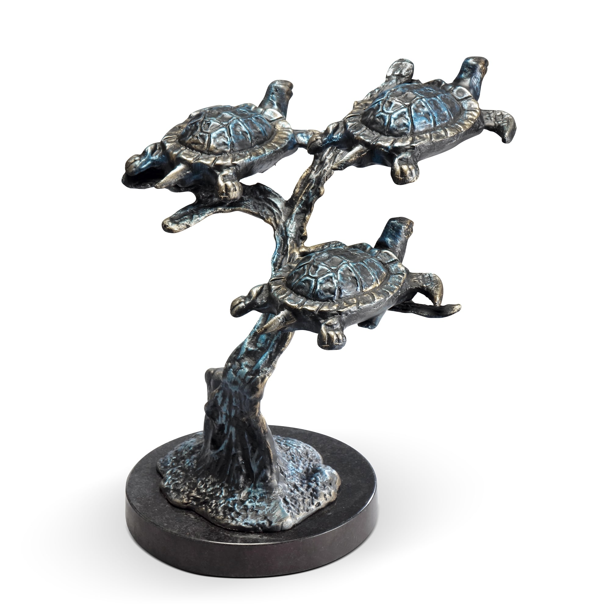 Spi Traveling Trio Sea Turtles 13.5" X 11" X 11" 8.5 Lbs. Aluminum - 13.5 X 11 X 11 inches
