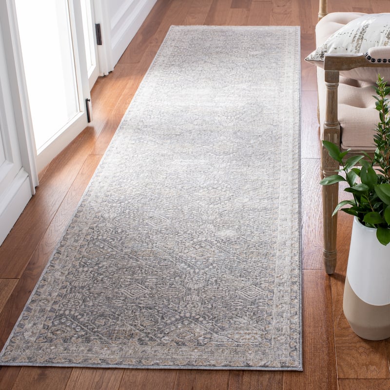 SAFAVIEH Webster Stevana Vintage Rug - 2'6" x 10' Runner - Grey/Beige