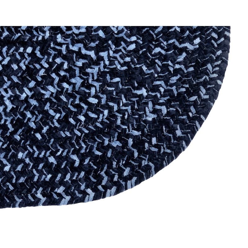 Better Trends Chenille Tweed & Solid Braid 100% Polyester Stain Resistant, Double Sided Reversible Indoor Area Rug