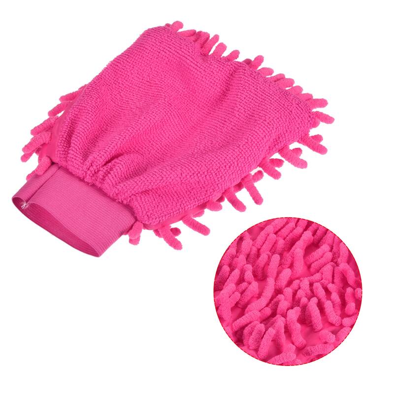 Microfiber Chenille Mitts Scratch-Free Cleaning Gloves Wash Sponge