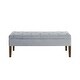 preview thumbnail 19 of 27, Tufted Bench with Storage, Solid Wooden Frame, 48"L X 18"W X 18.5"H