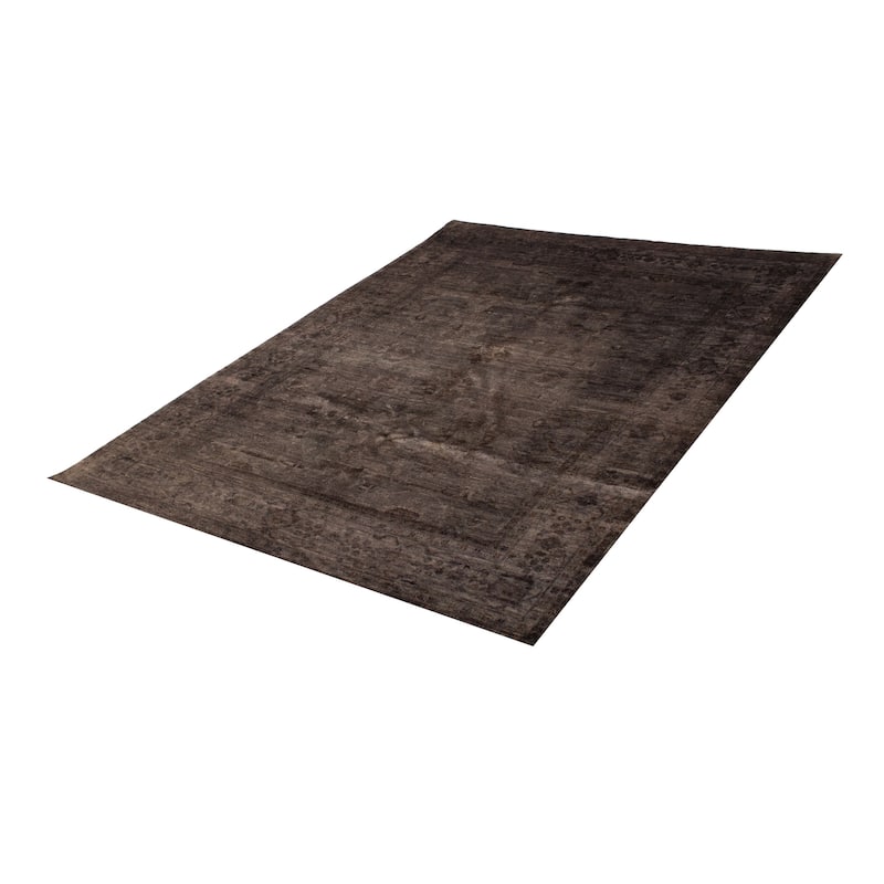 ECARPETGALLERY Hand-knotted Vibrance Grey Wool Rug - 7'10 x 10'0