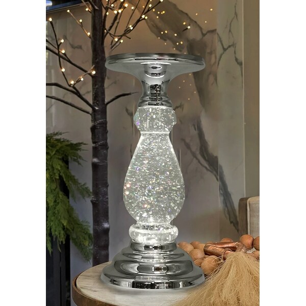 Lighted Candle holder with Swirling Glitter 4.8 4.8 10.28 On Sale Bed Bath Beyond 39128890