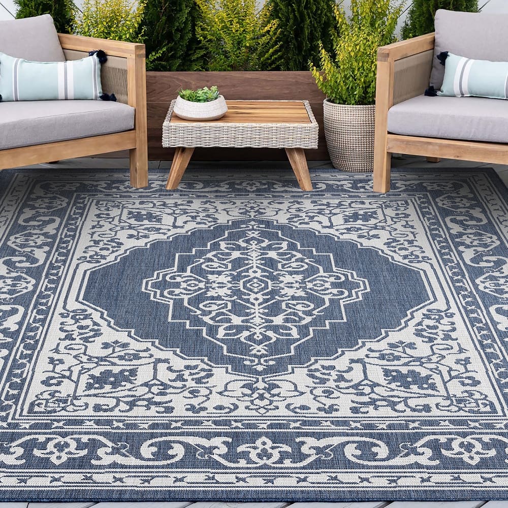 Exo Coastal Oriental Indoor/Outdoor Area Rug