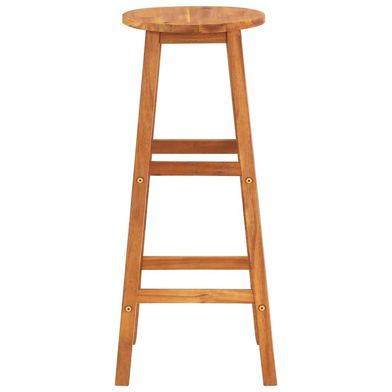 vidaXL Bar Stools 4 pcs Solid Acacia Wood - 13.4" x 13.4" x 29.9"