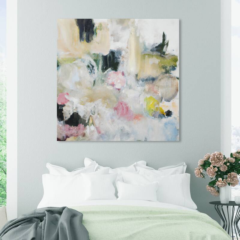 Wynwood Studio Abstract Surreal Blooms White and Farmhouse Wall Art Canvas Print - 40 x 40