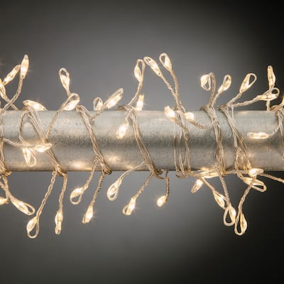 Set of 2 6 ft Firecracker Garland on Silver Wire